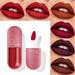 6 Pcs Matte Liquid Lipstick Set Cute Capsule SuperStay Matte Ink Waterproof Long Lasts/Non-Stick Cup Kiss-proof Nude Lip Gloss Beauty Lips Makeup Set(Style 4)