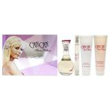 Paris Hilton Can Can 3.4oz EDP Spray 0.34oz EDP Spray 3oz Body Lotion 3oz Bath and Shower Gel 4 Pc Gift Set