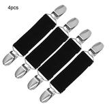 Clamps Children Gloves Clothes Clips Stainless Steel Elastic Kids Pins 4pcs Black