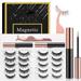 Cosprof Magnetic Eyelashes 10 Pairs Magnetic Eyelashes with Eyeliner Kit Easy to Wear Comfortable ï¼† Reusable False Lashes From Natural to Gorgeous Styles No Glue Needed