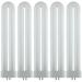 Pack of 5 Sunlite 18 Watt FUL 4-Pin Single U-Shaped Twin Tube 4-Pin Base Plugin Light Bulb Black Light