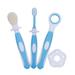 NICEXMAS Child Toothbrush Ultrafine Bristle Baby Tooth Brush Health for Baby Toothbrush Infant Oral Hygiene Combo Oral Care Kit(Blue)
