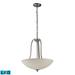 Elk Lighting Mayfield 17142/3-LED 3 Light Pendant in Brushed Nickel