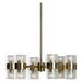 21297-Uttermost-Marinot Chandelier 12 Light Iron/Glass -Traditional Installation