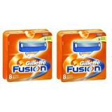 Gillette Fusion Refill Razor Blade Cartidges 8 Ct. (Pack of 2) + Yes to Coconuts Moisturizing Single Use Mask