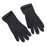 Mittory Black Rubber Latex Gloves Waterproof Salon Hair Color Gloves Thick Protective
