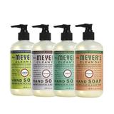 Mrs. Meyers Clean Day Liquid Hand Soap 1 Pack Lemon Verbena 1 Pack Lavender 1 Pack Basil 1 Pack Geranium 12.50 OZ each