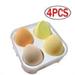 Dicasser Make-Up Sponges Set 4PCS Makeup Blender Beauty Sponge Sponge Blender for Liquid Powder BB Cream and Sun Cream with 1 Sponge Holder Case(Yellow)