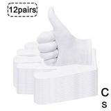 12Pair Multipurpose White Cotton Yarn Protective Gloves Hand Wear Glove Resistant I2C5 Safety J1H3
