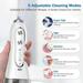 Yinrunx Water Flosser Water Flosser Cordless Teeth Cleaner Water Flossers for Teeth Flossers for Adults Kids Floss for Braces Electric Toothbrush with Water Flosser Cordless Water Flosser -White