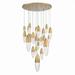 154W 22 Led Chandelier in Modern and Contemporary Style-24 inches Tall and 39.75 inches Wide-Gold Finish Bailey Street Home 79-Bel-4636020