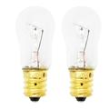 2-Pack Replacement Light Bulb for General Electric GSS27RGMFBB Refrigerator - Compatible General Electric WR02X12208 Light Bulb