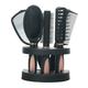 Tomshine Set of 5 Hair Combs Mirror Set Professional Salon Hair Cutting Brushes Sets Salon Hairdressing Styling Tool And Holder Stand Set Dressing Comb Kits for Women and Men