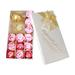 12PCS Floral Scented Bath Soap Rose Flower Petals for Women Gifts for Xmas Decoration Girl Birthday Anniversary Valentine Gift