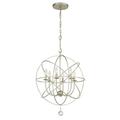 Crystorama Lighting Group 9226 Solaris 6 Light 23 Wide Taper Candle Globe Chandelier -