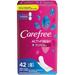 5 Pack Carefree Acti-Fresh Body Shape Long To Go Pantiliners Unscented 42 Each