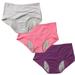 Spdoo 3 Pack Women Menstrual Panties Teen Girls Period Underwear Breathable Leak-Proof Cotton Protective Briefs(Regular & Plus Size)