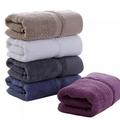 100% Cotton Absorbent Hair Face Towels Ultra Soft Hand Bath Thick Solid Towel Bathroom White