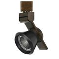 12W Integrated LED Metal Track Fixture with Cone Head Bronze and Black