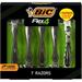 ($17 Value) BIC Holiday Gift Set Flex 4 Sensitive Titanium Razors Bonus BIC Flex 5 Razor 7 Pack Disposable Razor Kit for Men