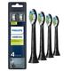 Philips Sonicare Diamondclean Replacement Toothbrush Heads HX6064/95 Brushsyncâ„¢ Technology Black 4-pk