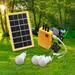 Porfeet Outdoor Portable Solar Panel Electric Generator 3 LED Bulb Power System Kit