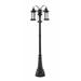 3 Light Outdoor Post Mount Lantern in Period Inspired Style 24 inches Wide By 102.5 inches High Bailey Street Home 372-Bel-4186174