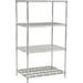 Nexelon Wire Shelving Starter Unit - 1 Dunnage Shelf - 30 W x 18 D x 63 H