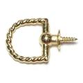 1-1/8 Solid Brass Rope Twist Rings (4 pcs.)