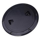 6â€� Marine Screw Out Out Deck Plate Inspection Hatch Access Boat Black