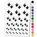 Duck Goose Footprint Track Water Resistant Temporary Tattoo Set Fake Body Art Collection - White