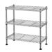 EasingRoom Heavy Duty 3-Tier Storage Wire Shelving Unit 17.5 D x 8 W x 17.5 H