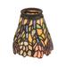 Meyda Tiffany - 27476 - Fan Light Shade - Wisteria - Beige Pink Pr Purple/Blue- Single