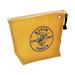 Klein Tools 5539YEL 10 in. x 3.5 in. x 8 in. Canvas Zipper Consumables Tool Pouch - Yellow