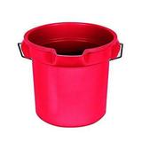 rubbermaid commercial brute round bucket 14 quart red fg261400red