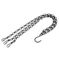 Uxcell Hanging Chains 41cm Extension Link 3 Point Holder with S Hook Clips Black 4 Pack