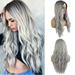 CFXNMZGR Pro Beauty Tools Wig Gradient Color Female Long Hair Fashion Mid-Length Curly Wig Hood