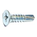 #10-16 x 3/4 Zinc Plated Steel Phillips Flat Head Self-Drilling Screws