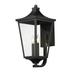 Maxim 40235Cl Sutton Place Vivex 2 Light 22 Tall Outdoor Wall Sconce - Black