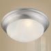 Livex Lighting Omega 2-Light Brushed Nickel Ceiling Mount - Brushed Nickel - 14 Dia. x 4.75 H