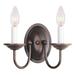 Livex Lighting - Home Basics - 2 Light Wall Sconce in Farmhouse Style - 9.75