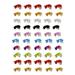 NUZYZ 50Pcs Manicure Decorations Goldfish Shape Resin 3D Manicure Rhinestone Ornament for Women