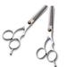 2Pcs Professional Hair Scissors Thinning Shears - Series Teeth Shears- Japanese Stainless Steel-Barber Hair Cutting Texturizing Shears for Men Women Kids Salon & Home-6.1 Overall Length By Torubia