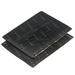 Uxcell 160 x 120 x 4mm Sound Deadening Mat Air Conditioner Damping Block Butyl Rubber Black Pack of 4