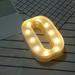 TUTUnaumb Autumn & Winter New Hot Sale Alphabet LED Letter Lights Light Up White Letters Standing Hanging O Home & Garden Decoration Light-White