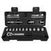 Docooler 2-20Nm 1/4 Preset Torque Wrench Socket Bit Combination 35 in 1 Household Sets Multipurpose Utility Tool Kit Toolbox Hand Tool Sets Fix