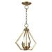 Livex Lighting - Prism - 2 Light Convertible Mini Chandelier in Contemporary