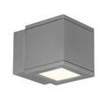 Wac Lighting Ws-W2504 Rubix 5 Wide Led Outdoor Wall Sconce - Grey