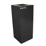 Witt Industries 36GC03-CB 36 Gallon Indoor Recycling Container With Square Opening Charcoal