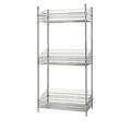 24 Deep x 24 Wide x 74 High 3 Tier Stationary Deep Basket Unit